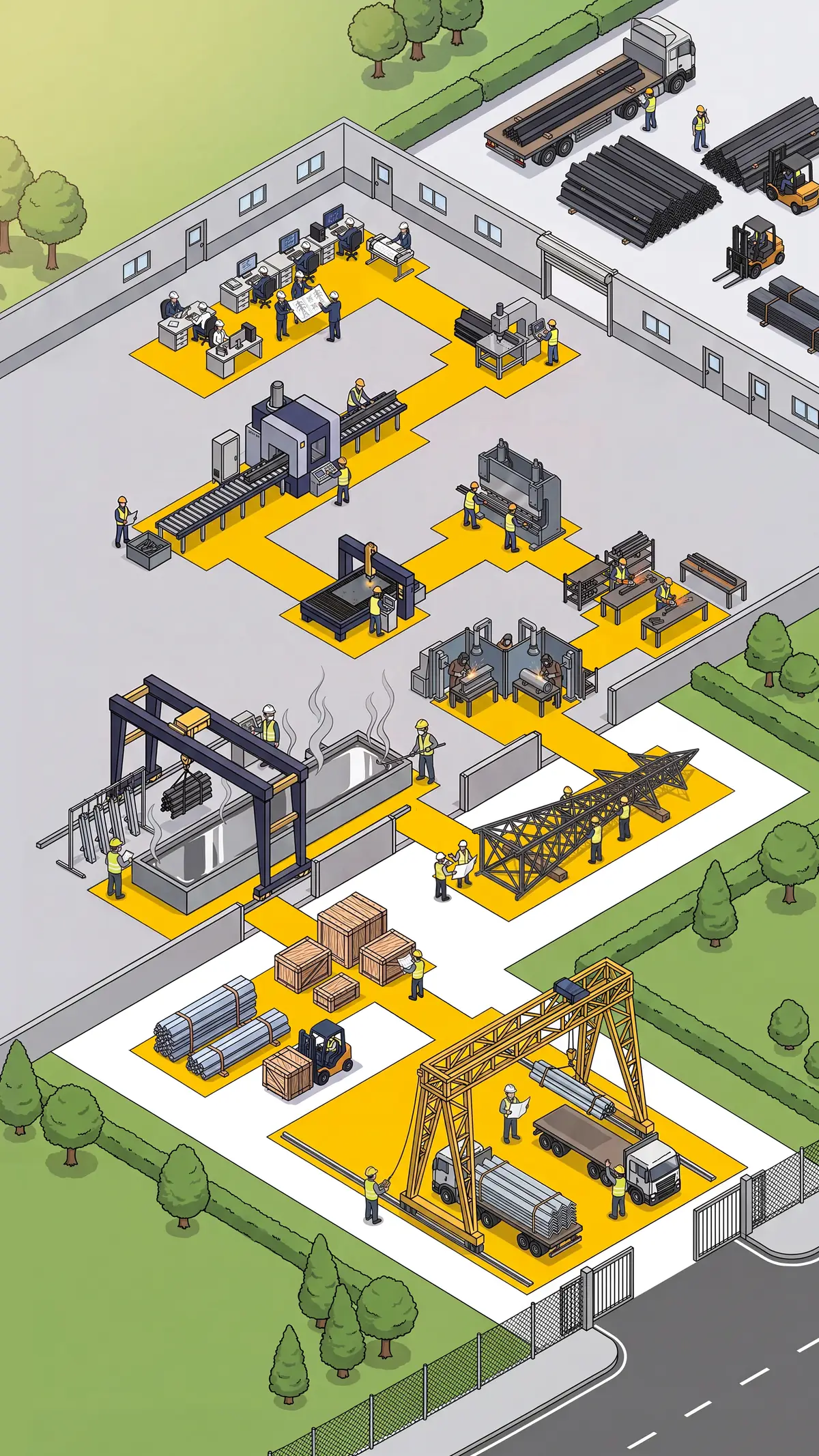 Isometric map of the Başöz production site